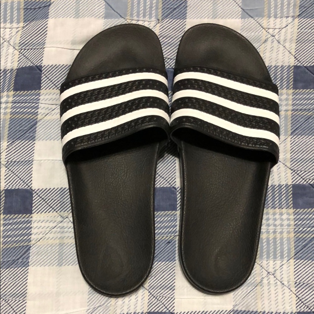 Adidas | Black/White Sandals